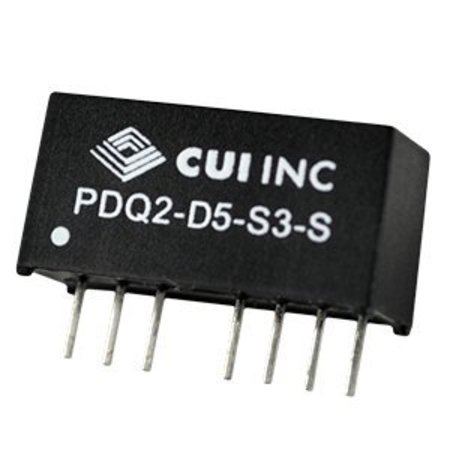 CUI INC Dc-Dc Regulated Power Supply Module, 1 Output, 2W, Hybrid PDQ2-D48-S15-S